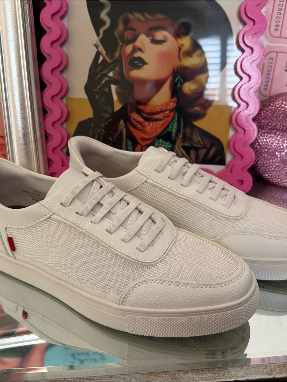 Marc Joseph Slip-On Mesh & Leather Sneaker